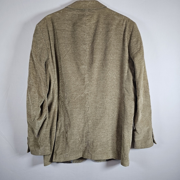 Made By Cam Newton Cordoroy Blazer Sport Coat 100% Cotton Double Vent Brown 42R - Picture 3 of 7